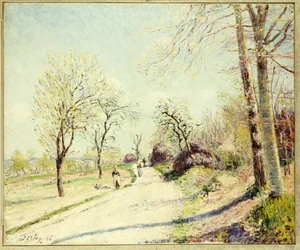 The Road from Veneux to Moret on a Spring Day