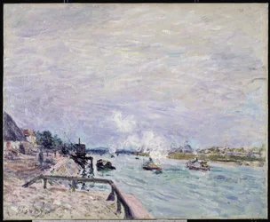 The Seine at Grenelle, Wet Weather