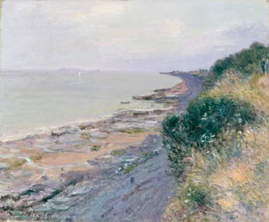 The cliff at Penarth, Evening, low tide
