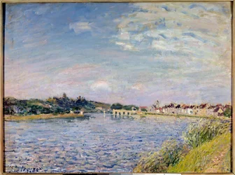View of Mammes on the Loing by Alfred Sisley
