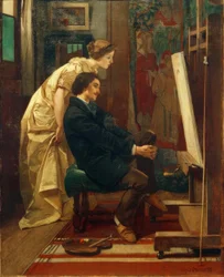 A. Stevens, The Painter and His Model