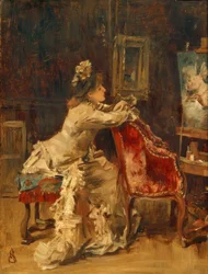 A. Stevens, Waiting or The Studio