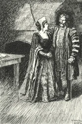 Margaret Roper, eldest daughter of Sir Thomas More, visiting her father in prison, 1535