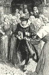 Scottish priest William Annand condemned by the women of Edinburgh for preaching from the new Prayer Book in St Giles Cathedral, 1637