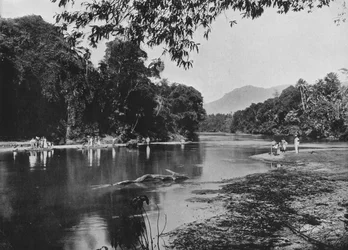 River at Ratnapura, c1890, 1910