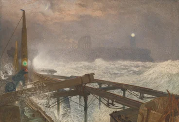 Tynemouth Pier - Lighting the Lamps at Sundown