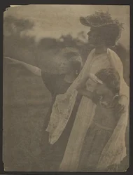Woman and Two Children
