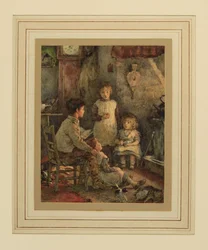 Children round the Fire