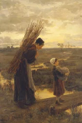 They homeward wend their weary way