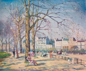 Spring in Hyde Park, c1910