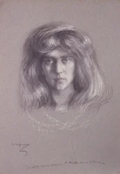 Natalie with Flowing Hair