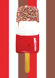 Layered Popsicle With Sprinkles