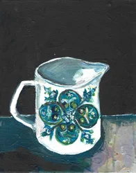 Floral Pitcher Still Life