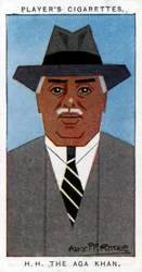Aga Khan III Mohammed Shah, Leader of the Ismailis, 1926.