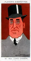 Edward Carson, 1st Baron Carson, Ulster leader and advocate, 1926