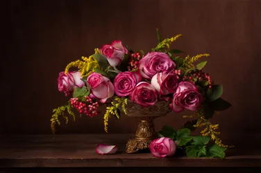 Moody Pink Roses