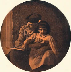 Portrait of Domenico Morelli and his Grandchild, c. 1900-1902