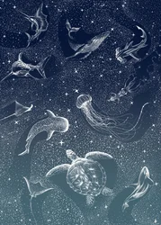 Cosmic Ocean Animals