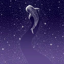 Star Eater Dark Blue To Purple Grad