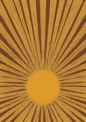 Warm Retro Sunburst