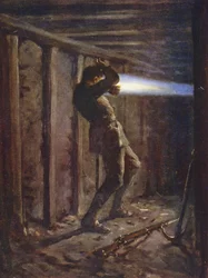 A tongue of blue flame shooting out from the enemy