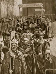 The coronation procession of Richard III