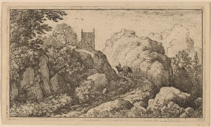 Cart in a Narrow Pass, probably c. 1645-1656