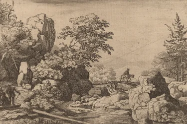 Horseman on a Bridge, probably c. 1645-1656