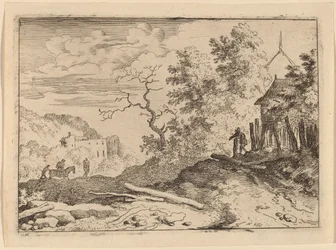 Hut with the Remains of a Hedge