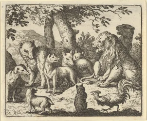 Renard Exonerates Himself of His Crimes Before the Lion, 1650-75