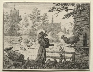 Reynard the Fox: Reynard Disguised as a Monk