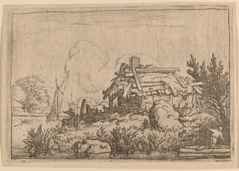 Ruined Cottage, Surrounded by Water