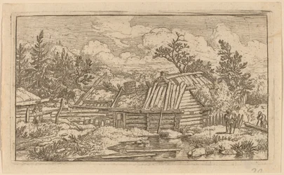 Two Beams Floating in the Water, probably c. 1645-1656