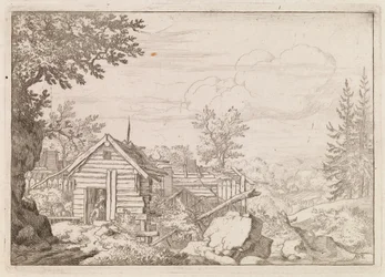Two Men in the Doorway of a Hut