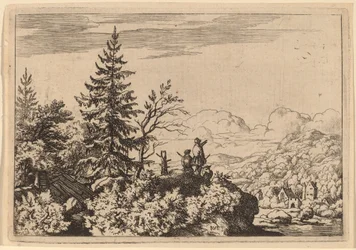 Two Men on a Hill