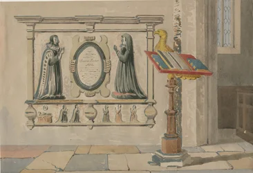 Wednesbury Church - Monument to Thomas and Eleanor Parkes
