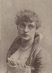 Charlotte Tittell, from the Actresses series N67 promoting Virginia Brights Cigarettes, ca. 1888