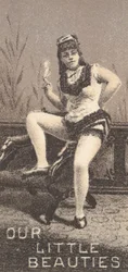 From the Actresses Series N57 Promoting Our Little Beauties Cigarettes for Allen & Ginter, 1890