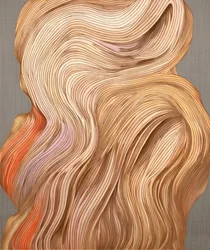Flowing Blonde Waves