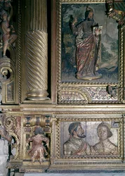 Detail of a reliquary altar
