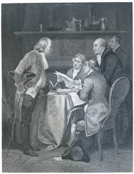 Drafting the Declaration of Independence in 1776, 1859