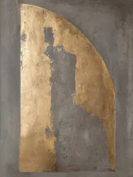 Abstract Gold and Grey