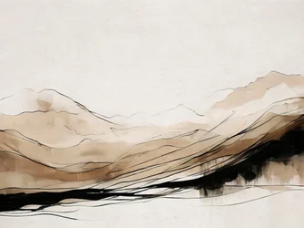 Abstract Mountain Layers