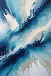 Blue Fluid Abstract