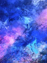 Blue Purple Cosmic Swirl
