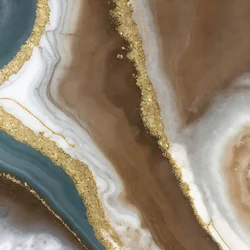 Brown Gold Agate Swirl