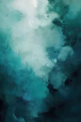 Deep Teal Swirls