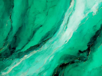 Emerald Gold Swirl