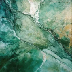 Emerald Green Marble Flow