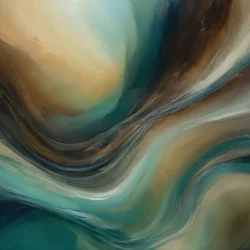 Fluid Teal Gold